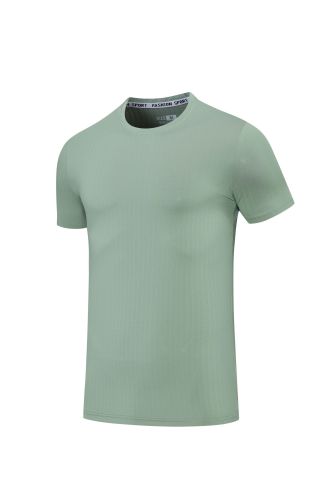 Men's Quick-dry Sports Fitness T-shirt Light army green #201