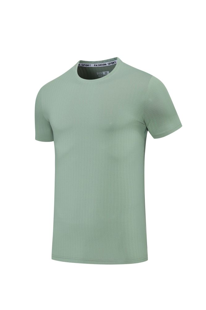 Men's Quick-dry Sports Fitness T-shirt Light army green #201