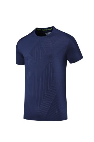 Men's Quick-dry Sports Fitness T-shirt Dark blue #203