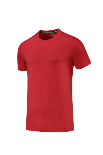 Men's Quick-dry Sports Fitness T-shirt Red #203