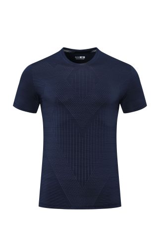 Men's Quick-dry Sports Fitness T-shirt Dark blue #204