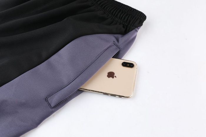 Adult Track Jacket and Pants Set Black/Purple #NJ02