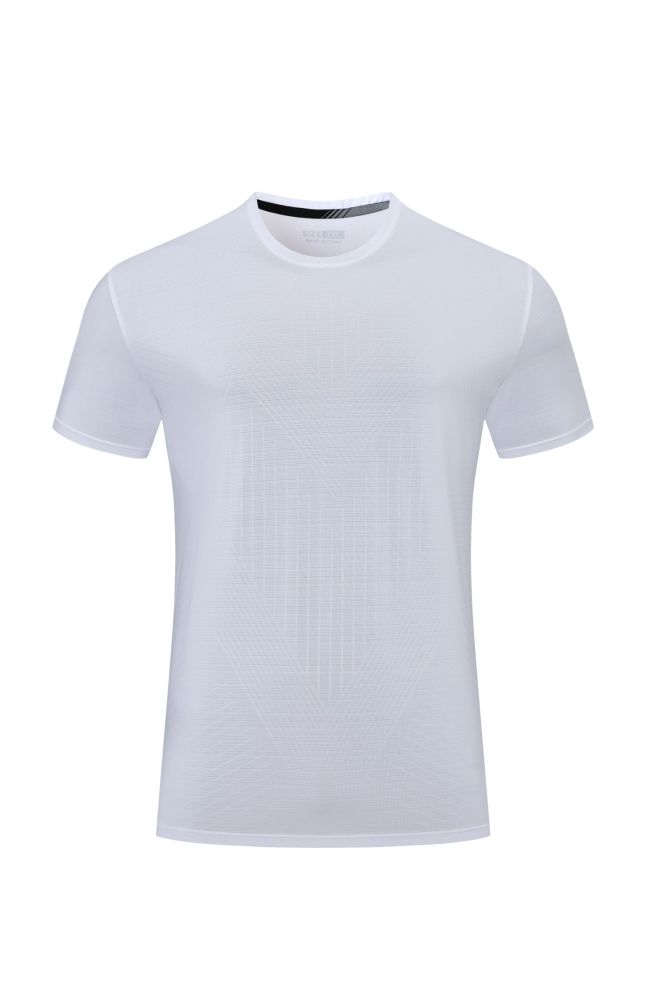 Men's Quick-dry Sports Fitness T-shirt White #204