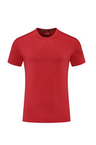 Men's Quick-dry Sports Fitness T-shirt Red #203
