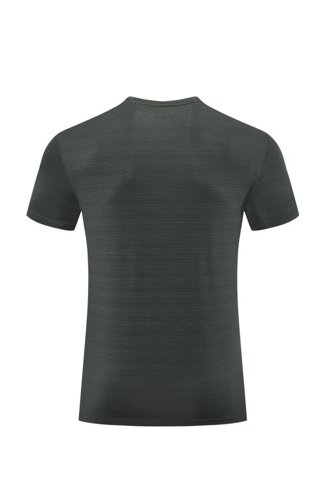 Men's Quick-dry Sports Fitness T-shirt Dark Gray #204