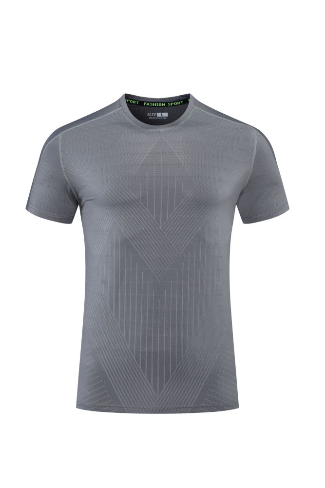 Men's Quick-dry Sports Fitness T-shirt Gray #203