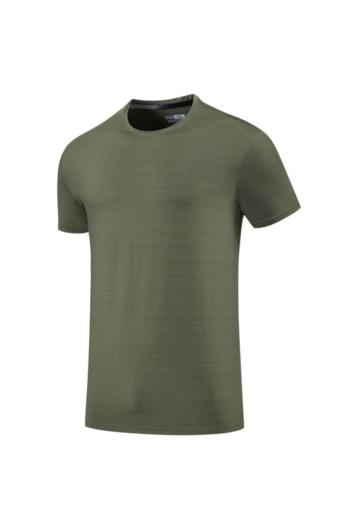 Men's Quick-dry Sports Fitness T-shirt Light army green #202