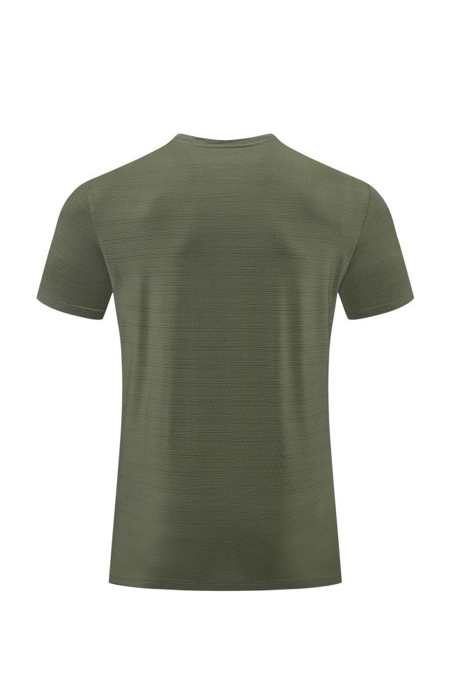 Men's Quick-dry Sports Fitness T-shirt Light army green #202