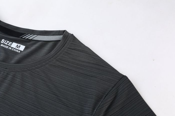 Men's Quick-dry Sports Fitness T-shirt Dark Gray #202