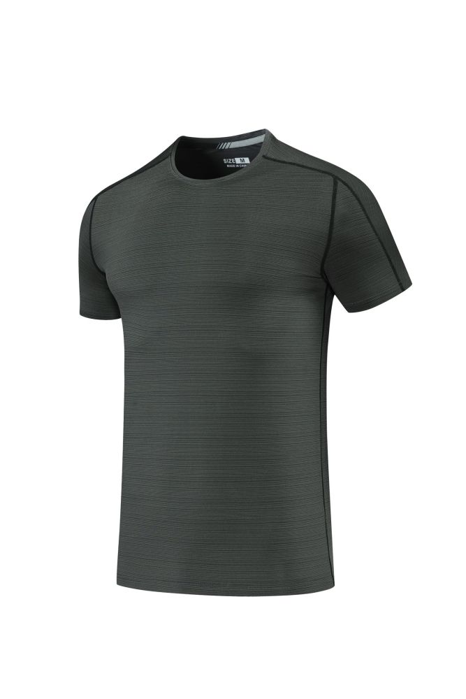 Men's Quick-dry Sports Fitness T-shirt Dark Gray #205