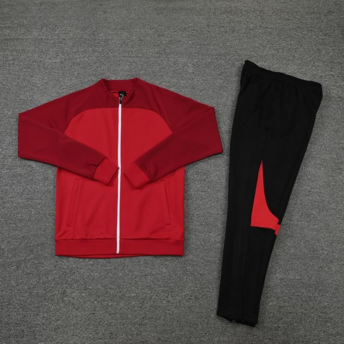 Adult Track Jacket and Pants Set Jujube red #NJ01