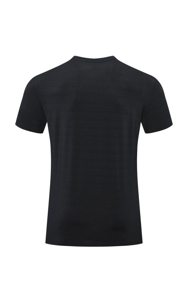Men's Quick-dry Sports Fitness T-shirt Black #202