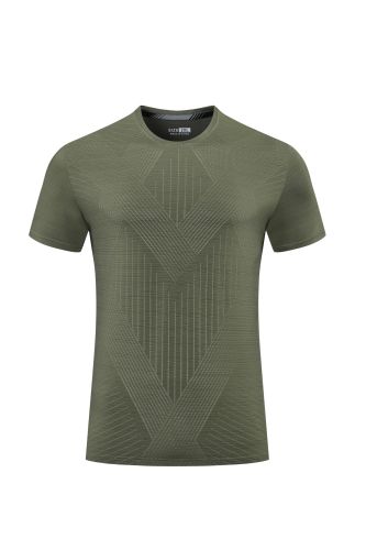 Men's Quick-dry Sports Fitness T-shirt Light army green #204