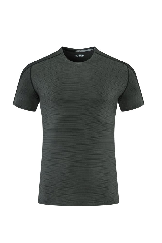 Men's Quick-dry Sports Fitness T-shirt Dark Gray #205