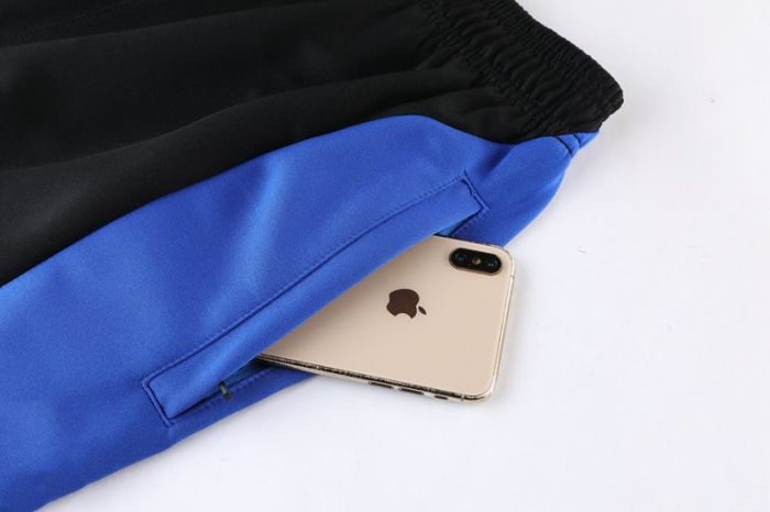 Adult Track Jacket and Pants Set Black/Blue #NJ02