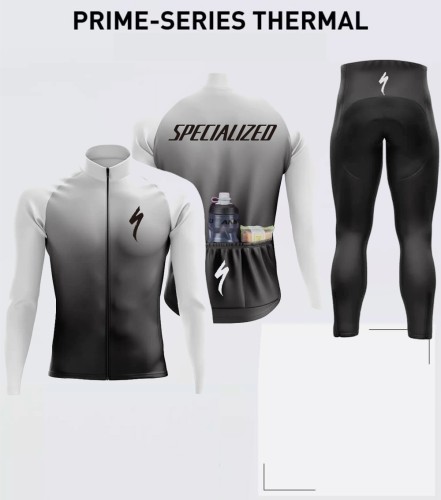 Winter Mens Road Race Pro Team Cycling Long-sleeved Fleece Suit