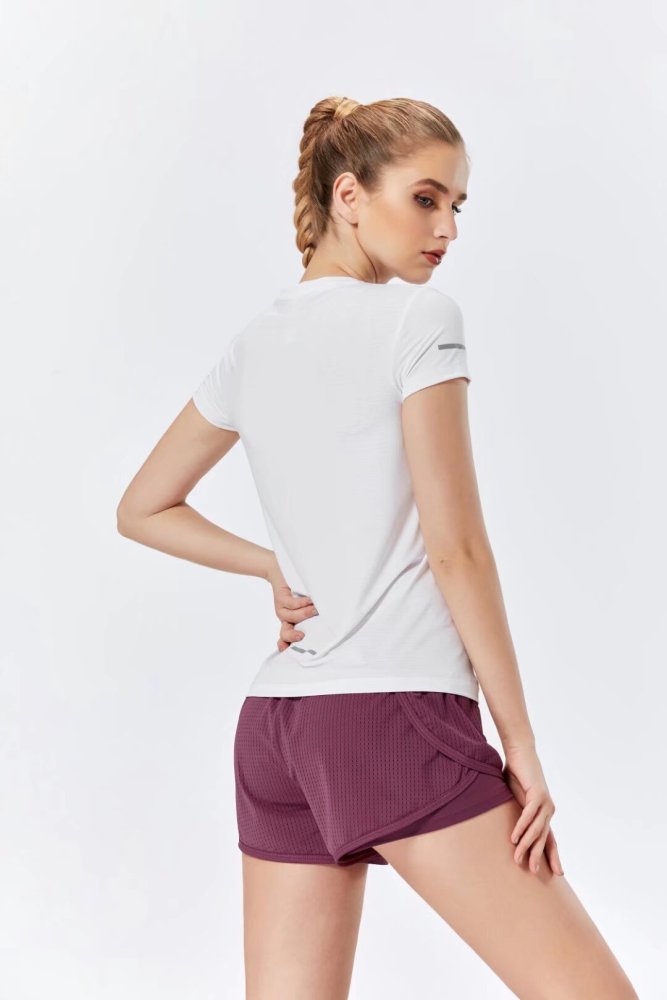 Women's Quick-dry Sports Fitness Top and Shorts Kit