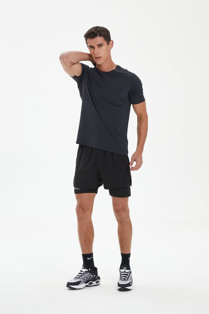 Men's Quick-dry Sports Fitness Shirt and Shorts Kit