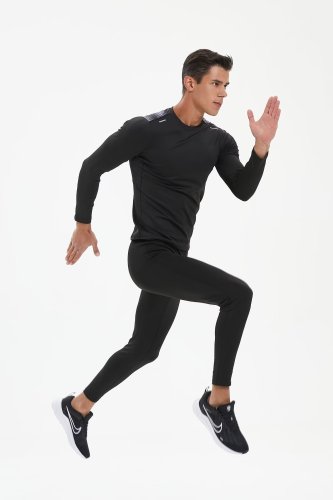 Men's Quick-dry Sports Fitness Top and Pants Set