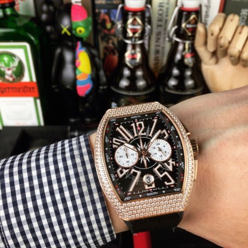 高品質フランクミュラー 時計 スーパーコピー メンズ クオーツ     2色