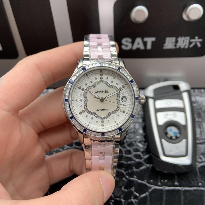  高品質シャネル 時計 スーパーコピー レディース 自動巻き     3色
