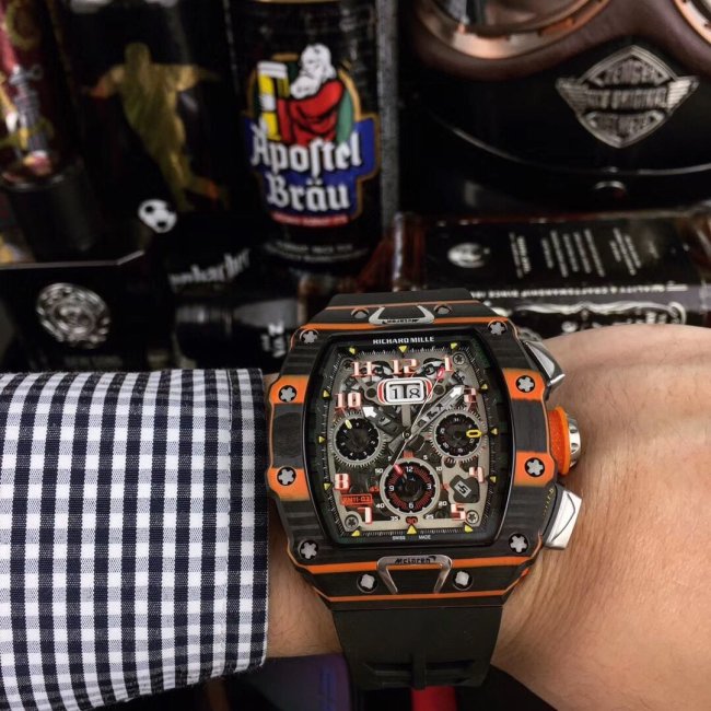 高品質リシャールミル 時計 スーパーコピー メンズ 自動巻き2色