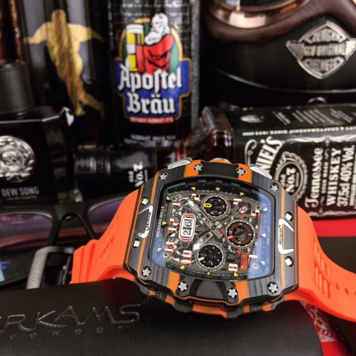高品質リシャールミル 時計 スーパーコピー メンズ 自動巻き2色