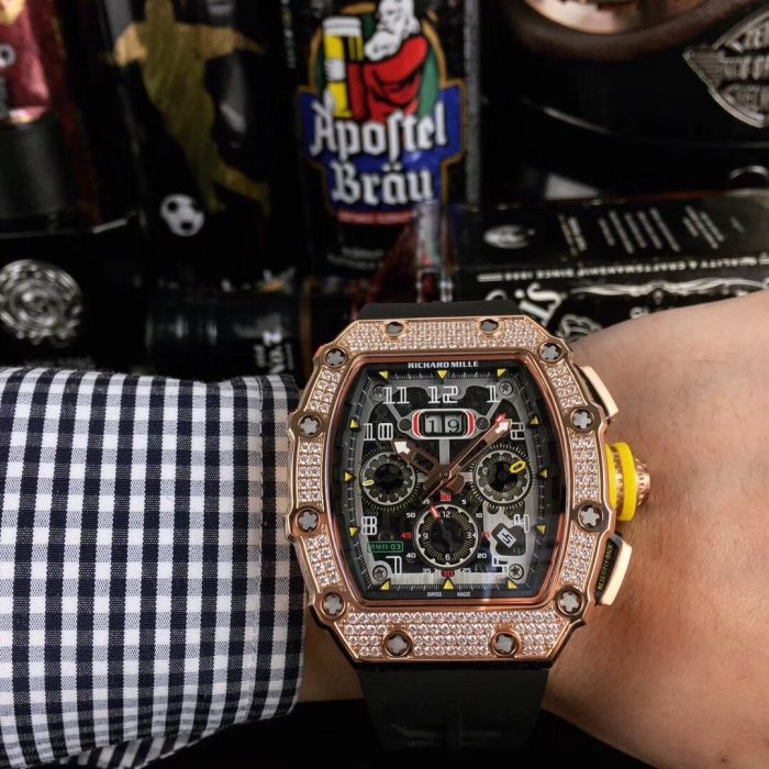 高品質リシャールミル 時計 スーパーコピー メンズ 自動巻き4色