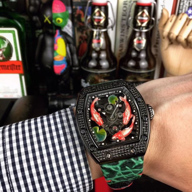 高品質リシャールミル 時計 スーパーコピー メンズ 自動巻き3色
