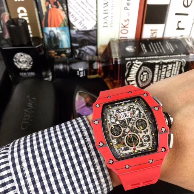 高品質リシャールミル 時計 スーパーコピー メンズ 自動巻き2色