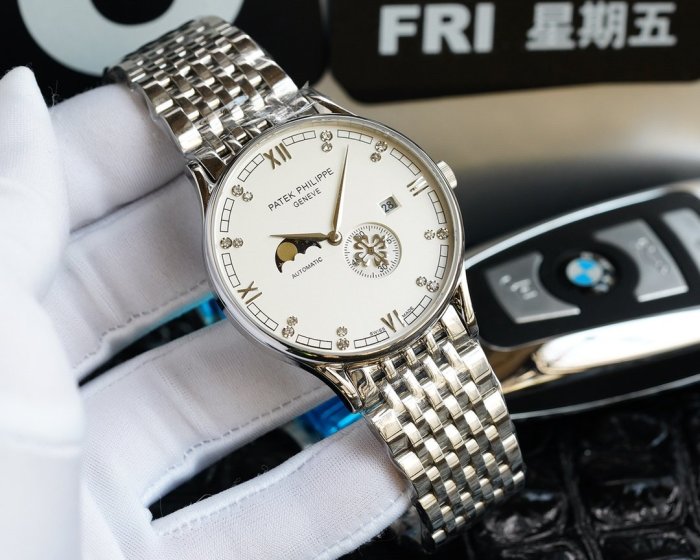  高品質パテックフィリップ 時計 スーパーコピー メンズ 自動巻き  2色