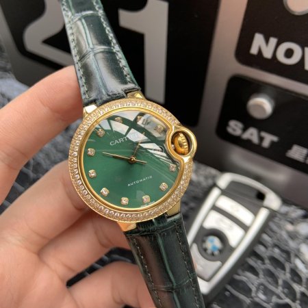 高品質カルティエ バロンブルー コピーシリーズ レディース 自動巻き2色