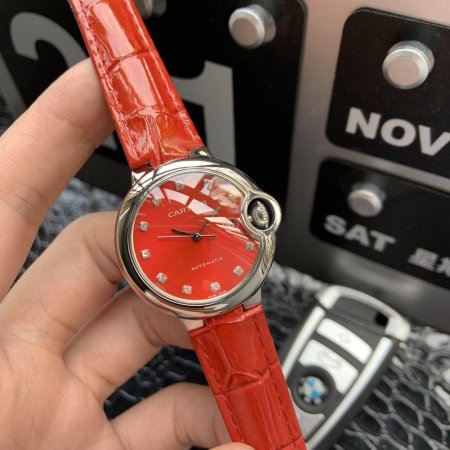 高品質カルティエ バロンブルー コピーシリーズ レディース 自動巻き4色