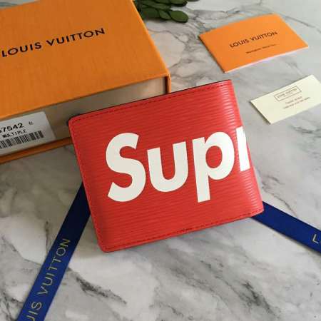 シュプリーム財布コピー2020新品 LOUIS VUITTON supreme 二つ折財布 男女兼用
