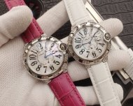 大人気新作カルティエ バロンブルー コピーシリーズ レディース クオーツ4色