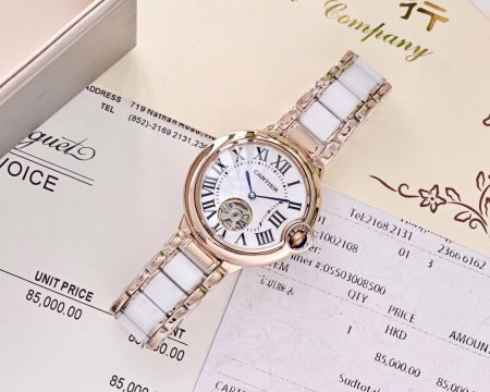 大人気新作カルティエ バロンブルー コピーシリーズ レディース 自動巻き8色