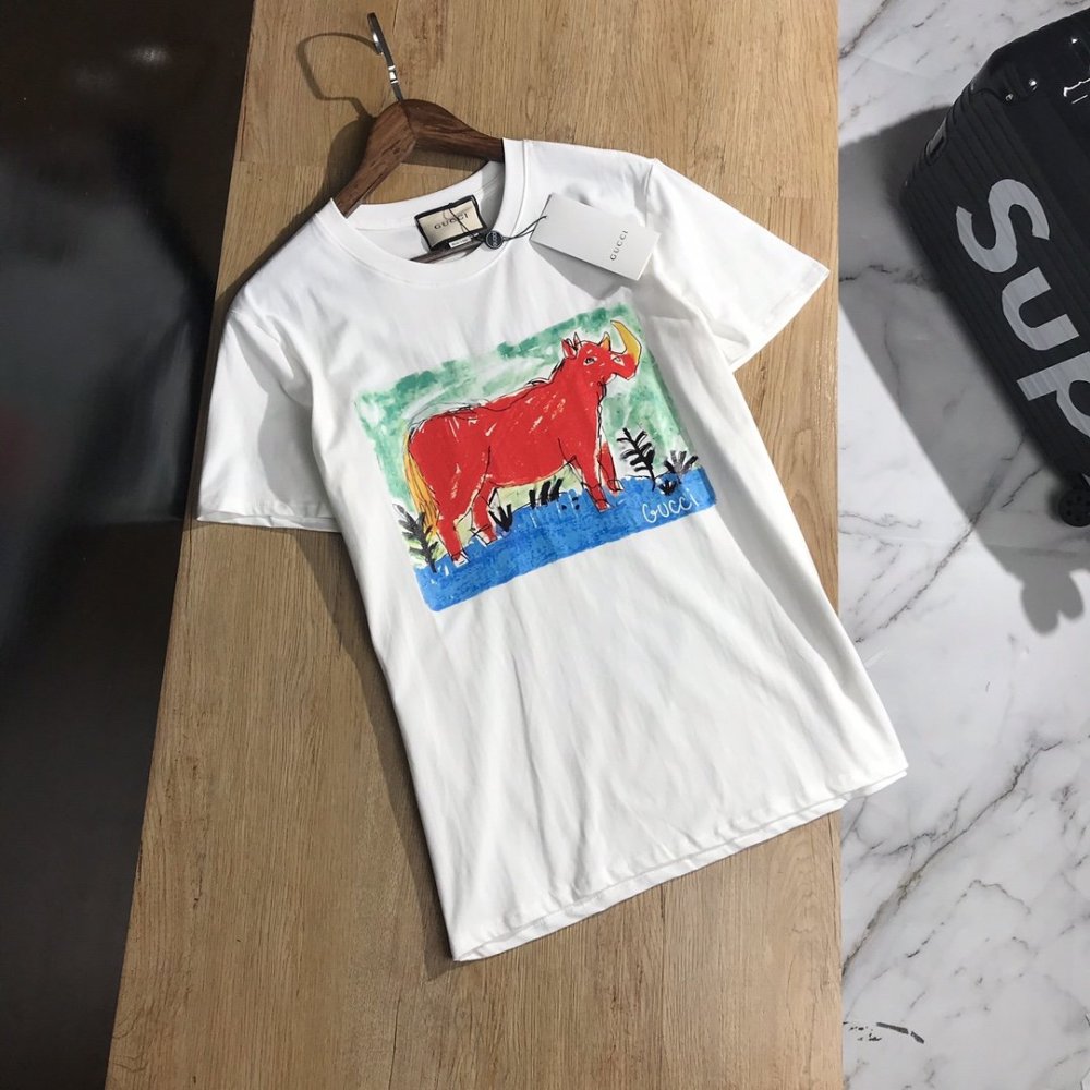 円 9800 グッチ服コピー 大人気新品 Gucci 男女兼用 半袖tシャツ 2色 M Creditshop Jp