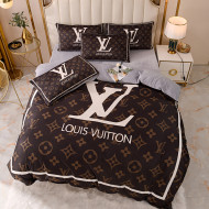 ルイヴィトン寝具カバーコピー 定番人気2022新品  Louis Vuitton 寝具カバーベビーベルベット 4点セット