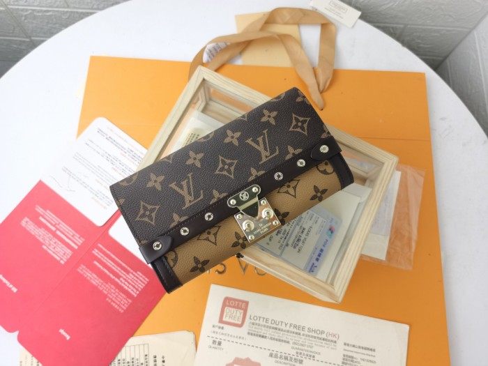すぐ届く ルイヴィトン レディース 長財布 偽物 M60535