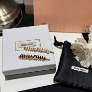 目を惹くカラー ミュウミュウ ヘアピン スーパーコピー 2色