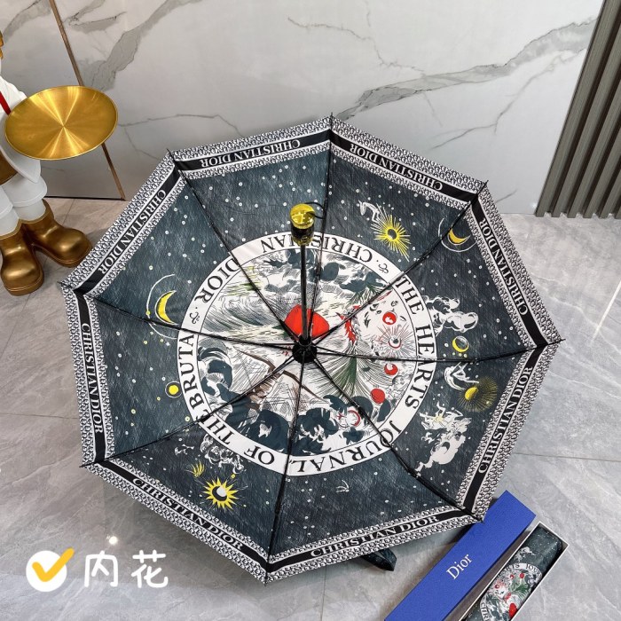 新色登場☆ 2024 ディオール 新作 雨晴兼用折りたたみ傘 自動開閉 コピー