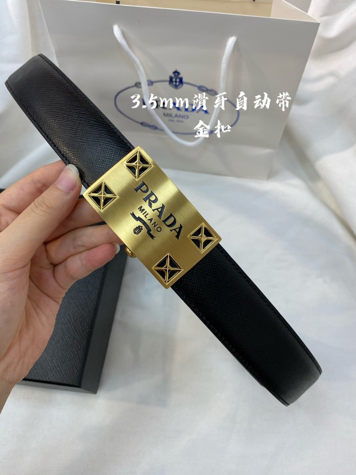 完売必至 ★ プラダ 新作 メンズベルト 偽物 34mm