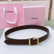 注目度抜群！ミュウミュウ 新作  レディースベルト スーパーコピー 35mm