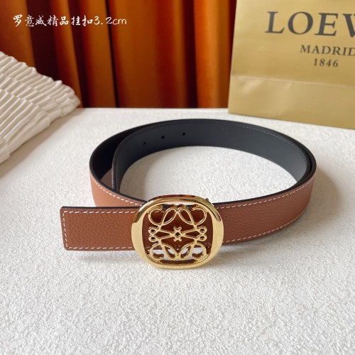 送料込 ロエベ 新作  レディースベルト コピー 32mm