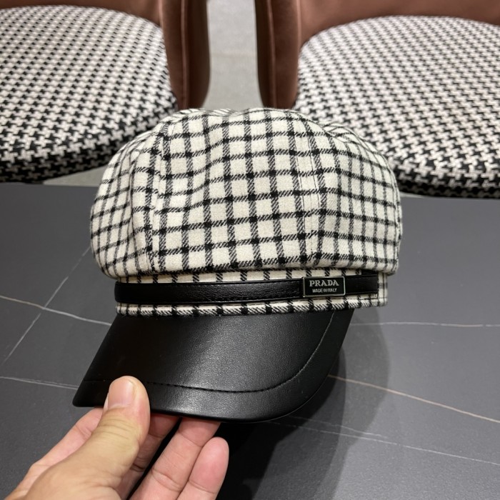 送料込 2026 プラダ 新作 帽子 八角帽 スーパーコピー