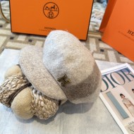 人気急上昇 2026 エルメス 新作 帽子 ベレー帽 偽物