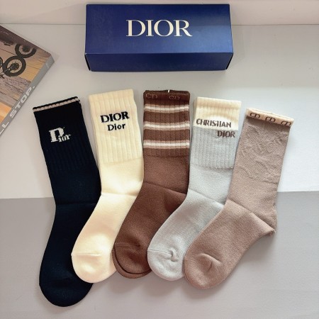 超希少！2026 ディオール 新作 ソックス スーパーコピー 5足セット