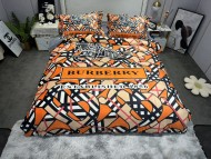 人気急上昇 バーバリー 2026新作 掛け布団カバーセット4点 ダブルサイズ/キングサイズベッド ベビーベルベットベッドカバー 新居寝具用品