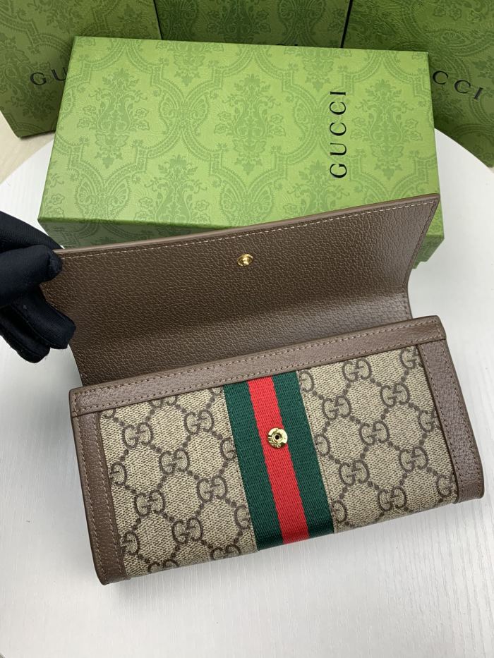 入手困難品！ グッチ 男女兼用 長財布 偽物 523153
