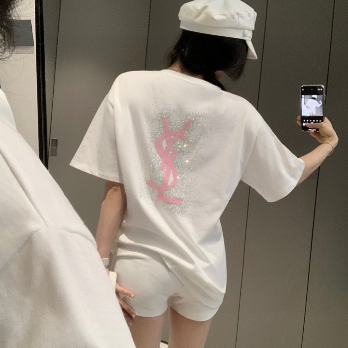 すぐ届く 2026 サンローラン 新作 半袖Tシャツ スーパーコピー